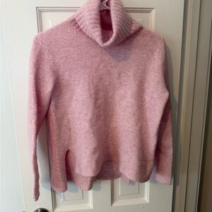 Banana Republic Soft Wool Pink Cowl Neck Sweater